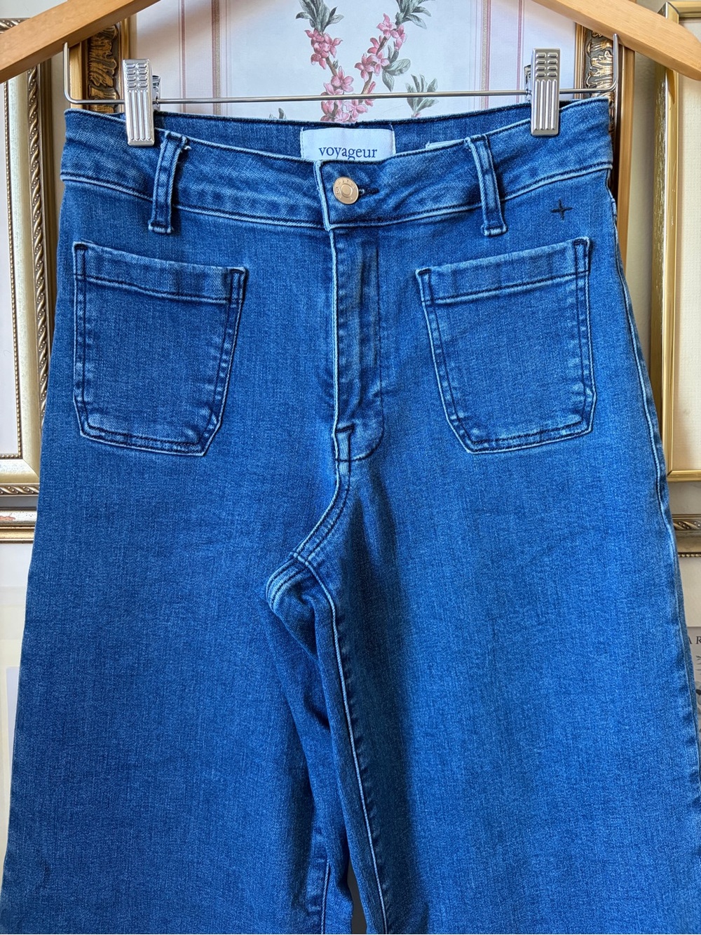 Voyageur Nomad Cropped Sailor Wide Leg Jeans 26 - Picture 2 of 6